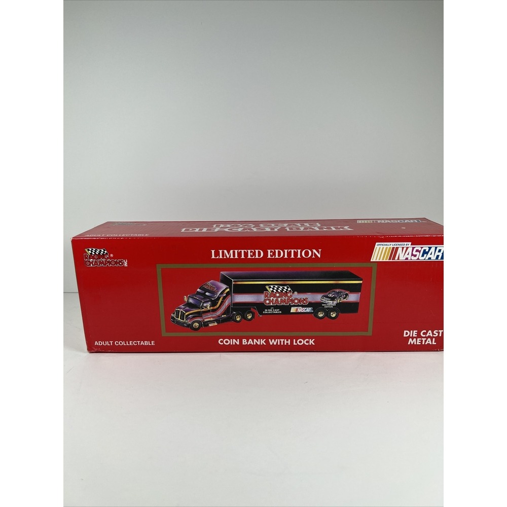 Vintage 1993 Racing Champions #26 Quaker State‎ Transporter 1:64 Bank  NEW